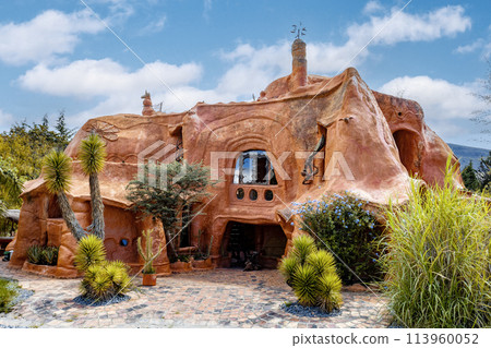 Casa Terracota, House made of clay Villa de Leyva, Boyaca department Colombia. 113960052
