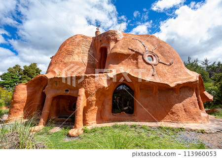 Casa Terracota, House made of clay Villa de Leyva, Boyaca department Colombia. 113960053