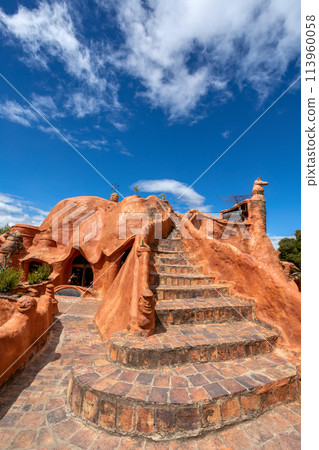 Casa Terracota, House made of clay Villa de Leyva, Boyaca department Colombia. 113960058