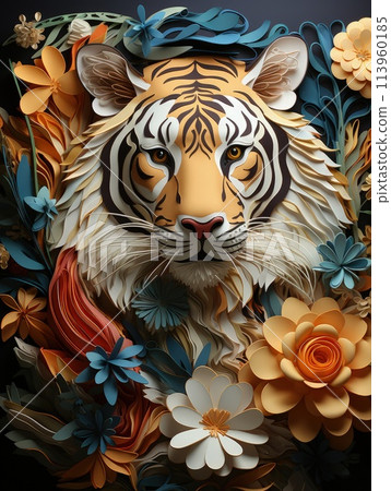 World animal day, International Day of Action for Animal Rights and Welfare, Paper animals, colorfulness, pay attention to animal problems, population, world wildlife, wild animals . 113960185