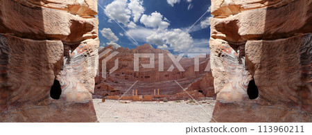 Mountains of Petra, Jordan, Middle East. Petra has been a UNESCO World Heritage Site since 1985 Mountains of Petra, Jordan, Middle East. Petra has been a UNESCO World Heritage Site since 1985 113960211