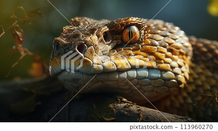 Snakes Serpentes are a suborder of the class of reptiles of the Scalyidae division venomous creature predator, fearsome and beautiful dangerous scales and skin . 113960270