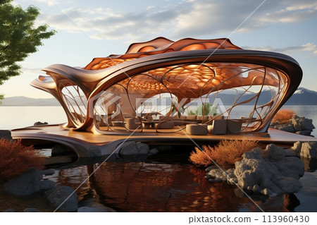 House of the Future. Alternative creative planning design architecture innovative modern modernized buildings. the skill and science of constructing, designing buildings and structures. House of the Future. Alternative creative planning design architecture innovative modern modernized buildings. the skill and science of constructing, designing buildings and structures. 113960430