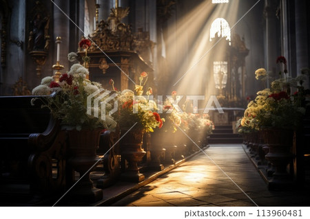 Church, monastery, house for prayer religion bible faith jesus christ, serving god, wedding marriage wedding venue, pastor rest and quiet with God, prayer religious organization building for worship. 113960481