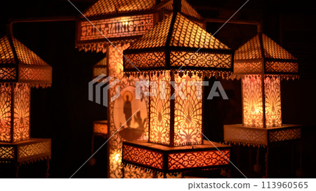 Vesak lanterns, handmade stylish decortaion patterns on the lanterns, Sri lankan vesak festival celebrations. Vesak lanterns, handmade stylish decortaion patterns on the lanterns, Sri lankan vesak festival celebrations. 113960565