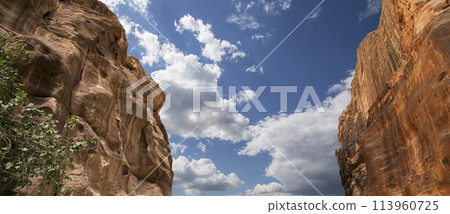 Mountains of Petra, Jordan, Middle East. Petra has been a UNESCO World Heritage Site since 1985 Mountains of Petra, Jordan, Middle East. Petra has been a UNESCO World Heritage Site since 1985 113960725