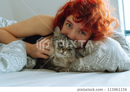 Friendship between pet and its owner Friendship between pet and its owner 113961156