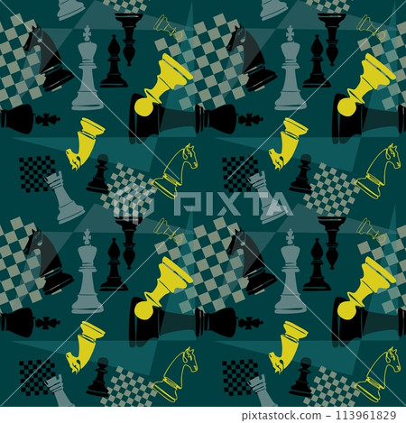 Vector illustration about chess tournament. Flyer design for chess tournament, match, game 113961829