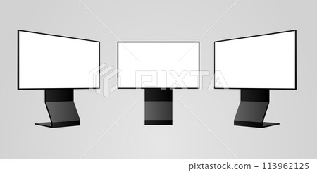 Editable digital signage (retail media) monitor image Editable digital signage (retail media) monitor image 113962125