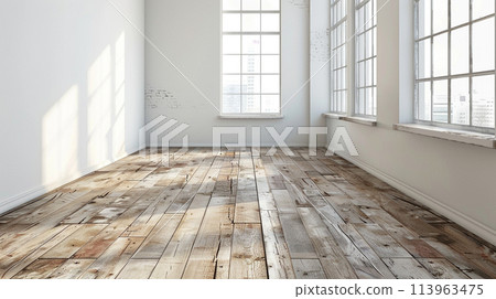 Modern room with sun light. Copyspace for your design Modern room with sun light. Copyspace for your design 113963475