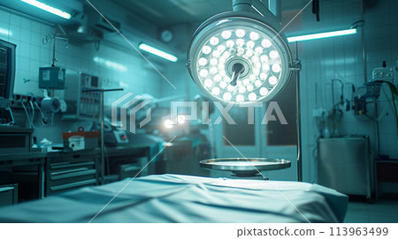 operating room with light. Hospital concept. operating room with light. Hospital concept. 113963499