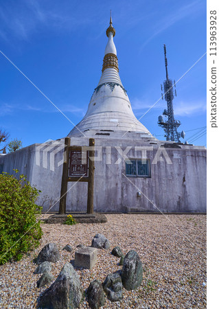 Pagoda Peace Memorial Tower and Bizan First Order Triangulation Point in Bizan Park, Tokushima City, Tokushima Prefecture Pagoda Peace Memorial Tower and Bizan First Order Triangulation Point in Bizan Park, Tokushima City, Tokushima Prefecture 113963928