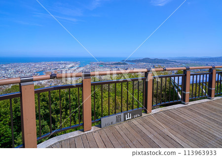 從德島縣德島市眉山町眉山公園展望台眺望德島市（東南側） 113963933