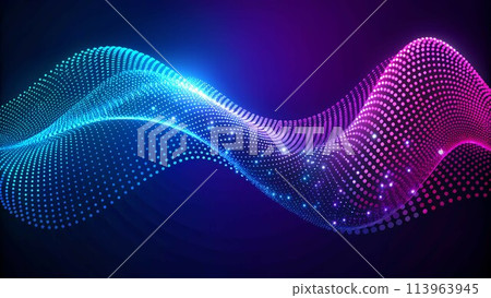 3D Waveform, A Modern Blend of Science & Art 3D Waveform, A Modern Blend of Science & Art 113963945