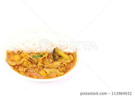 Pork curry soup curry light background Pork curry soup curry light background 113964032