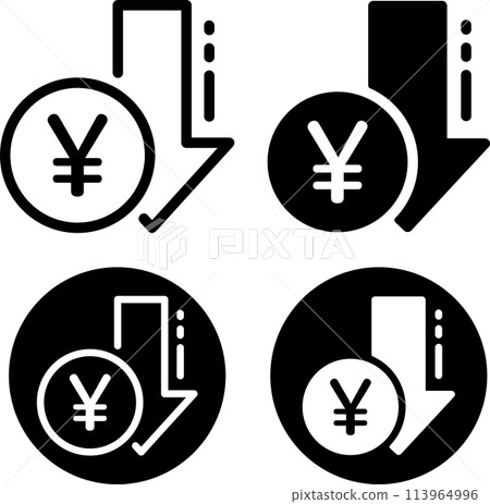 日圓貶值 日圓貶值圖示集 日圓貶值 日圓貶值圖示集 113964996