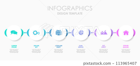 Infographic design template with place for your data. Vector illustration. Infographic design template with place for your data. Vector illustration. 113965407