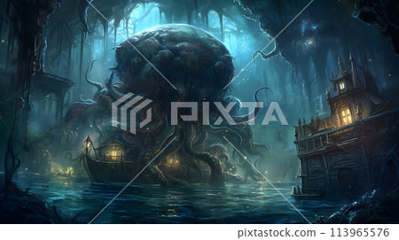 A ship sailing through another world No.010 AI-generated image A ship sailing through another world No.010 AI-generated image 113965576