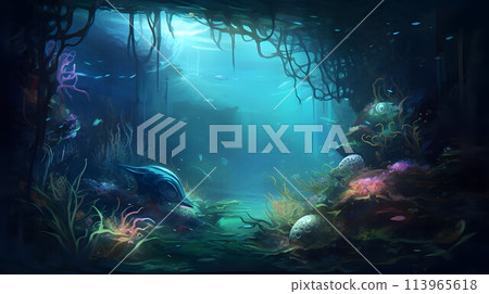 Fantastic Deep Sea Ecosystem No.011 AI-generated Image Fantastic Deep Sea Ecosystem No.011 AI-generated Image 113965618