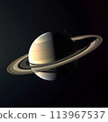 Saturn: Planet with Beautiful Rings No.012 AI-Generated Image 113967537