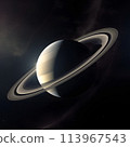 Saturn: Planet with Beautiful Rings No.009 AI-Generated Image 113967543