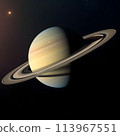 Saturn: Planet with Beautiful Rings No.012 AI-Generated Image 113967551