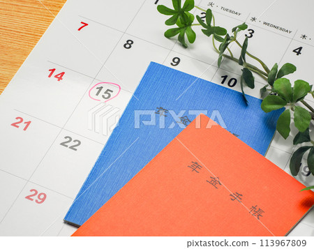 pension book pension book 113967809