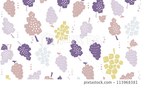 Grape Scandinavian design pattern Grape Scandinavian design pattern 113968381