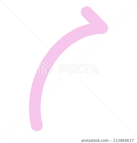 Pink Curved Arrow Pink Minimal Arrow Pink Minimal Curved Arrow illustration Pink Curved Arrow Pink Minimal Arrow Pink Minimal Curved Arrow illustration 113968617