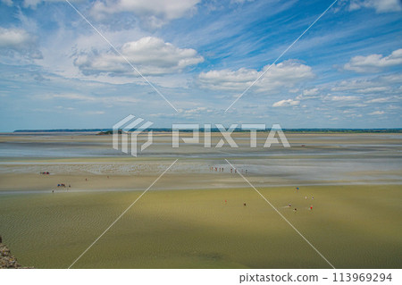 法國世界遺產聖米歇爾山風景 法國世界遺產聖米歇爾山風景 113969294