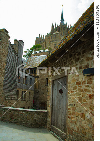 Scenery of Mont Saint-Michel, a World Heritage Site in France 113969298