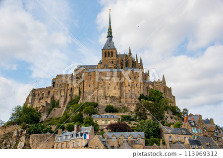 法國世界遺產聖米歇爾山風景 113969312