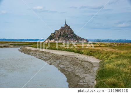 Scenery of Mont Saint-Michel, a World Heritage Site in France Scenery of Mont Saint-Michel, a World Heritage Site in France 113969328