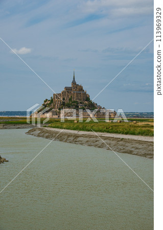 Scenery of Mont Saint-Michel, a World Heritage Site in France Scenery of Mont Saint-Michel, a World Heritage Site in France 113969329
