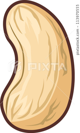 簡單可愛的腰果插畫 簡單可愛的腰果插畫 113970555