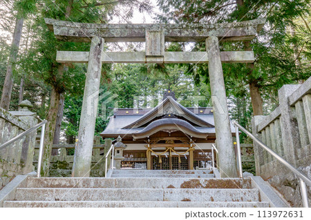 長野縣駒根市赤穗大宮五十鈴神社鳥居 113972631