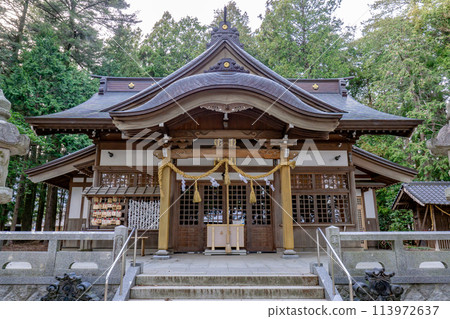 長野縣駒根市赤穗大宮五十鈴神社參拜殿 長野縣駒根市赤穗大宮五十鈴神社參拜殿 113972637