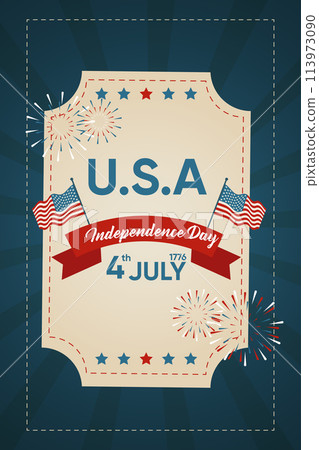 american independence day, banner, congratulations patriotic template 113973090