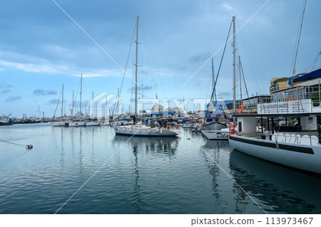 yachts and fishing boats in Port in Limassol Cyprus yachts and fishing boats in Port in Limassol Cyprus 113973467