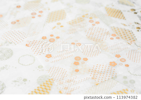 Background material: Japanese pattern paper 113974382