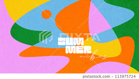 Creative background of summer bold juicy covers. Modern abstract art design with liquid shapes with overlay effect. Vector textured Template for celebration, ads, branding, banner, cover, label Creative background of summer bold juicy covers. Modern abstract art design with liquid shapes with overlay effect. Vector textured Template for celebration, ads, branding, banner, cover, label 113975724
