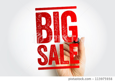 BIG SALE text stamp, business concept background BIG SALE text stamp, business concept background 113975938