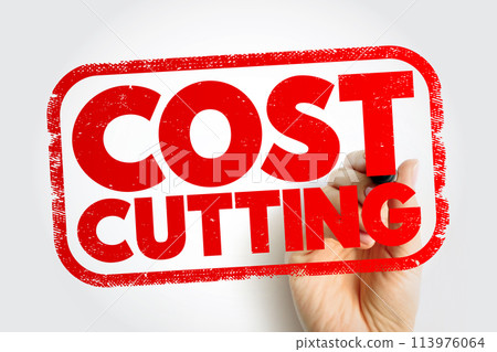 Cost Cutting - process used by companies to reduce their costs and increase their profits, text concept stamp Cost Cutting - process used by companies to reduce their costs and increase their profits, text concept stamp 113976064
