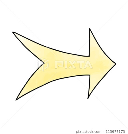 Arrow watercolor doodle element. Vector illustration. Arrow watercolor doodle element. Vector illustration. 113977173