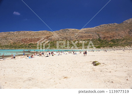The island Gramvousa and the bay Balos 113977319