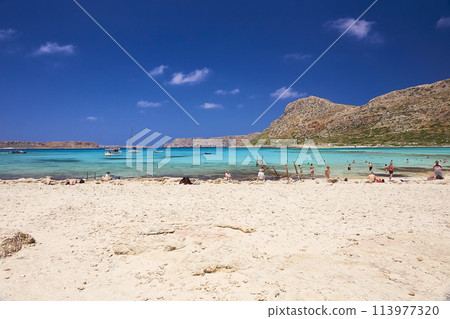 The island Gramvousa and the bay Balos 113977320