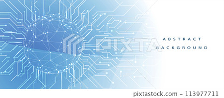 Technology abstract futuristic background for internet business. Big data concept. Vector Aer. 113977711