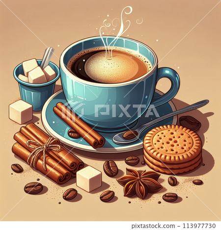 cup of coffee with splash 113977730