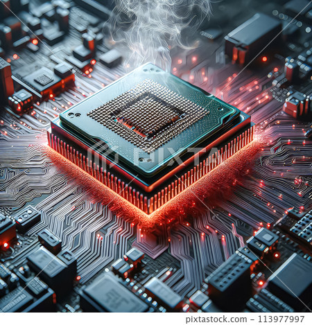 computer motherboard with electronic chip computer motherboard with electronic chip 113977997