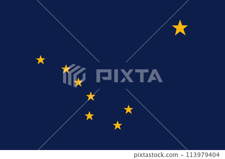 Alaska State Flag background illustration 113979404